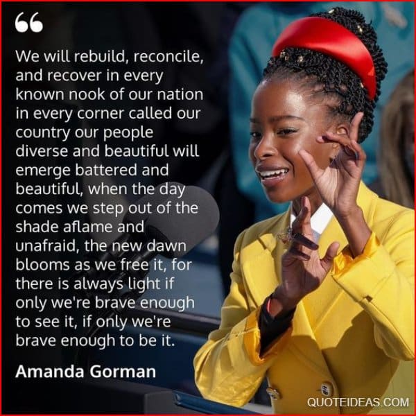 Amanda gorman quotes speech sayings 1