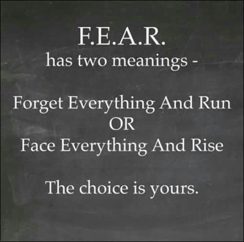 fear quotes english