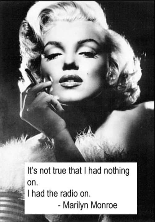 marilyn monroe quotes smile