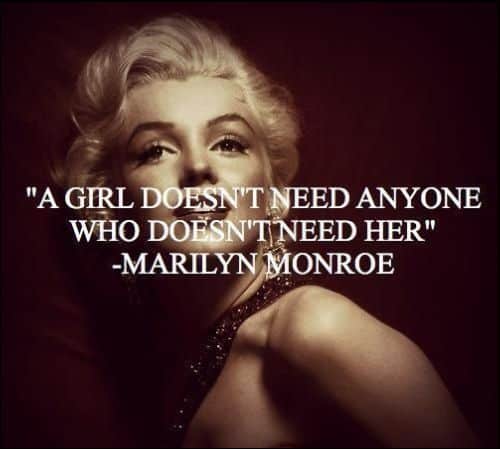 marilyn monroe wall quotes