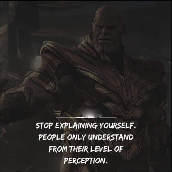 thanos quotes run from it