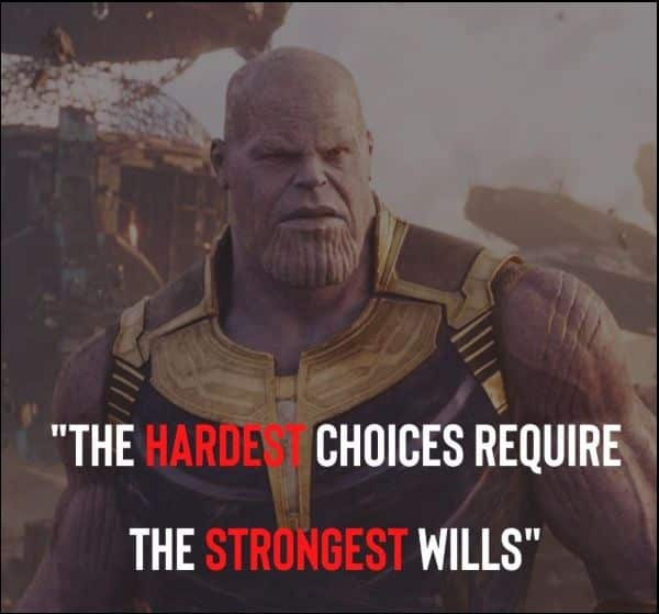 thanos quotes strongest will