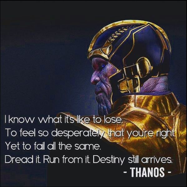 thanos infinity war quotes