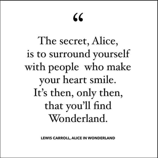alice in wonderland quotes surround yourself