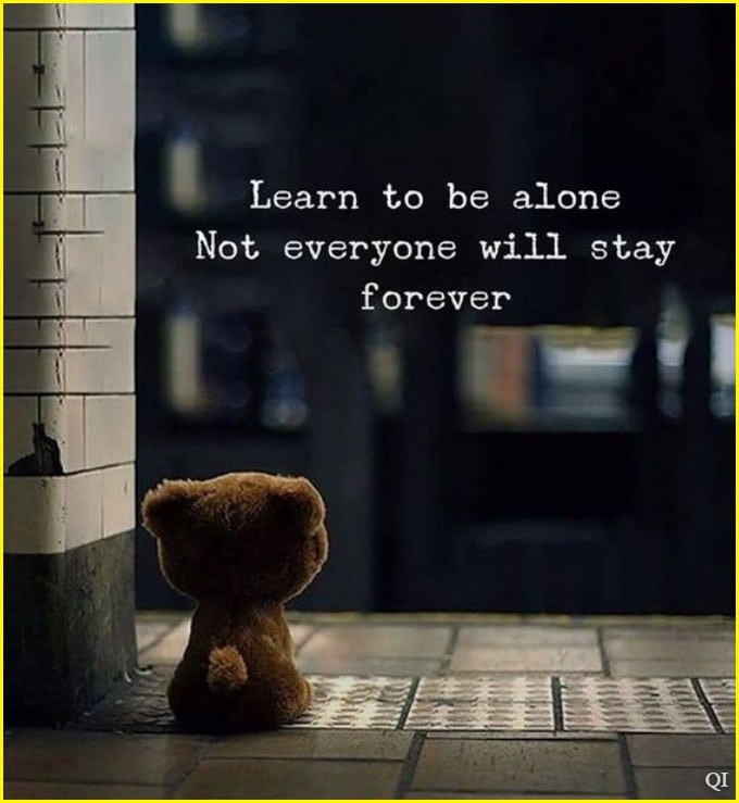 quote about being alone