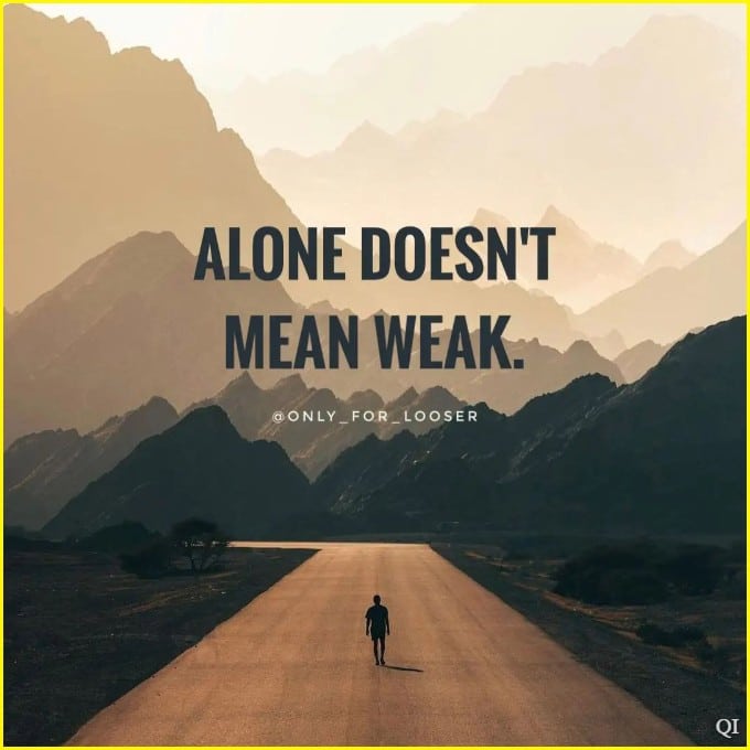 quotes about being alone