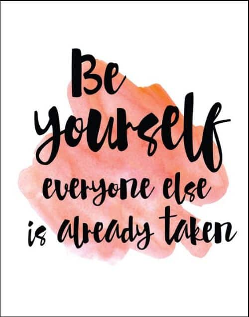 be yourself quotes by celebrities