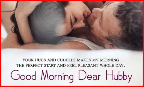 good morning wish to husband