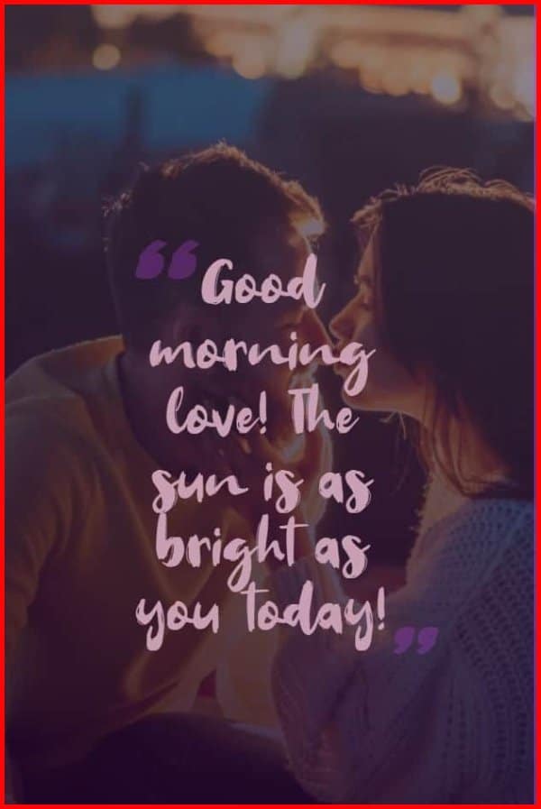 romantic good morning quotes for husband in english