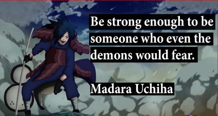be strong quotes y madara