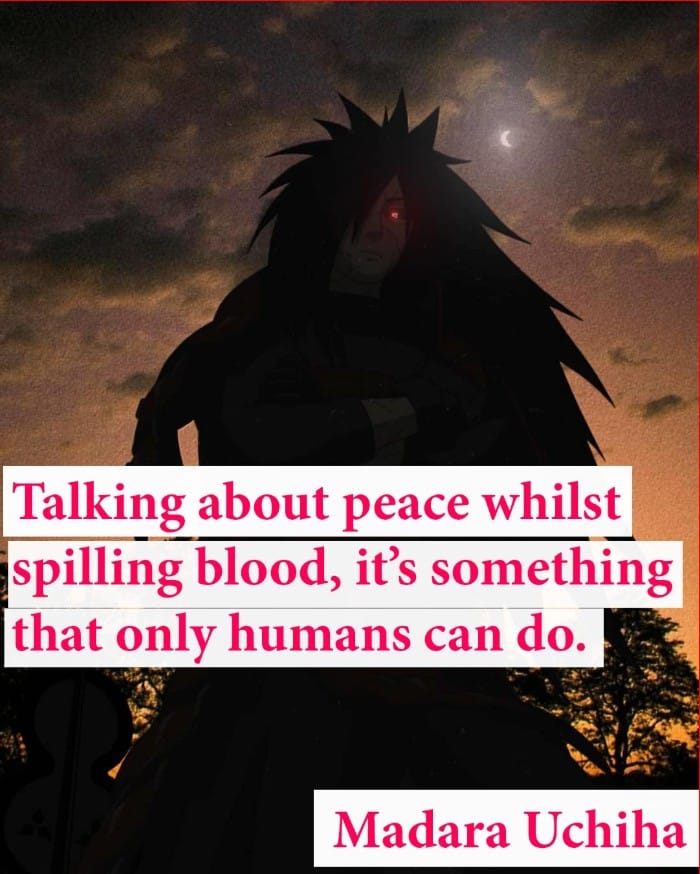 madara peace quotes with images