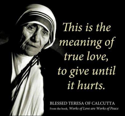 mother teresa quotes on service