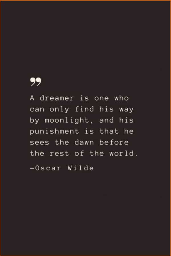 oscar wilde quotes dreamer