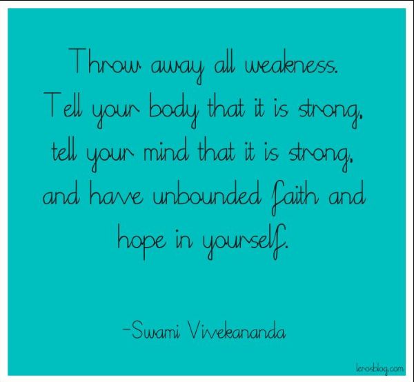 Swami Vivekananda quotes about weakness