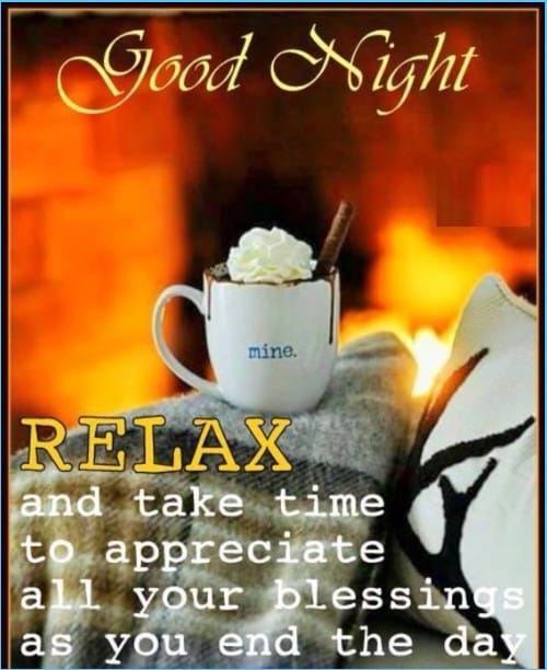 good night relax quotes