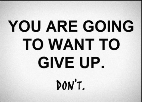quotes about never give up