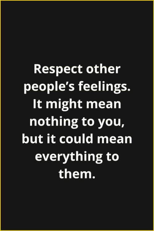 what does respect for others mean