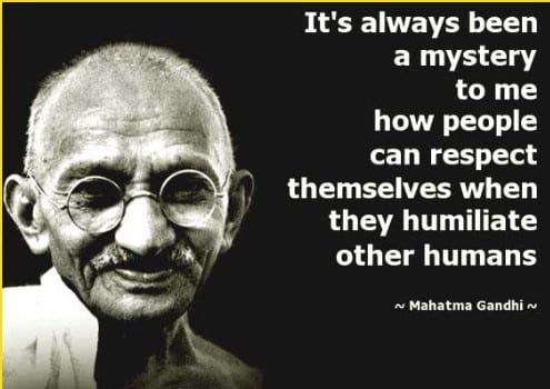 respect quotes by gandhi
