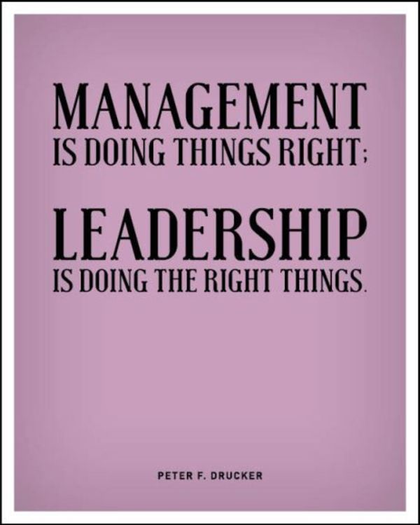leadership vs management quotes